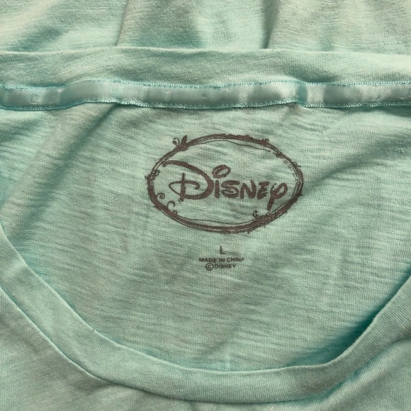 Disney Tinkerbell aqua soft burnout t-shirt L - Picture 7 of 7